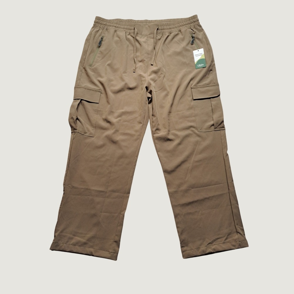 Libin Cargo Pants Mens XXL Khaki New Quick Dry Lightweight Hiking Utility Pants